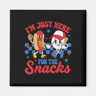 Ich bin gerade hier für die Snack Baseball Schwest Magnet