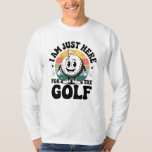 Ich bin gerade hier für Golf - Funny Retro Golfer