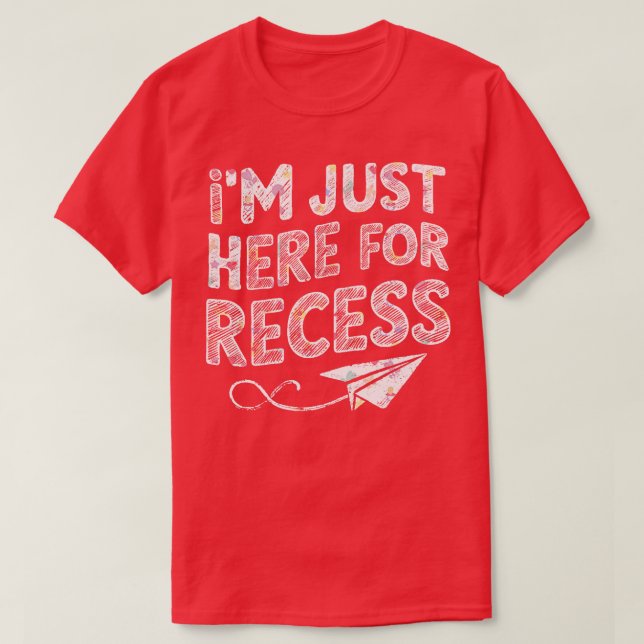 Ich bin gerade hier für Reception T-Shirt (Design vorne)
