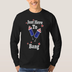 Ich bin gerade hier, um am 4. Juli US-Flagge zu Ba T-Shirt