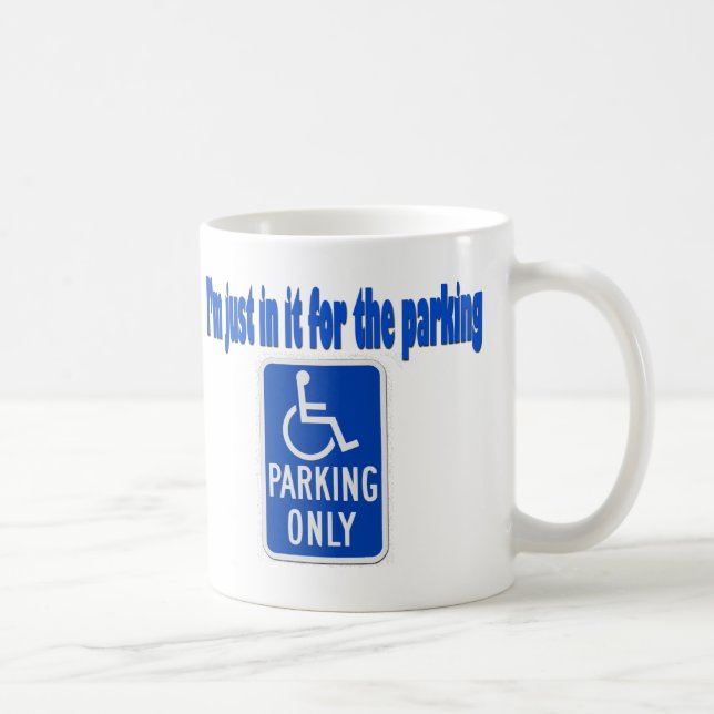 Ich bin gerade in es für das Parken Tasse (Rechts)
