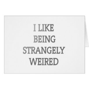 Ich bin gerne eigenartig komisch: Fett-Textdesign