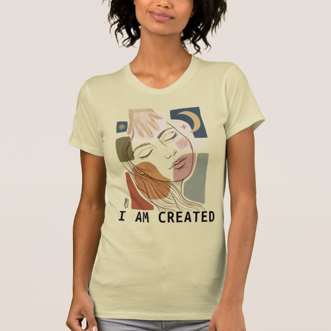 ICH BIN GESCHAFFEN - Nach Design T-Shirt (Vorderseite)