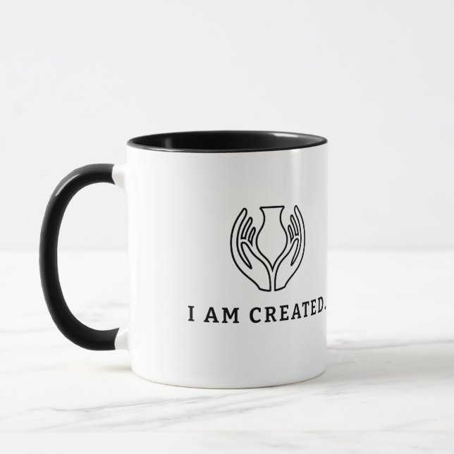 Ich bin geschaffen tasse (Links)