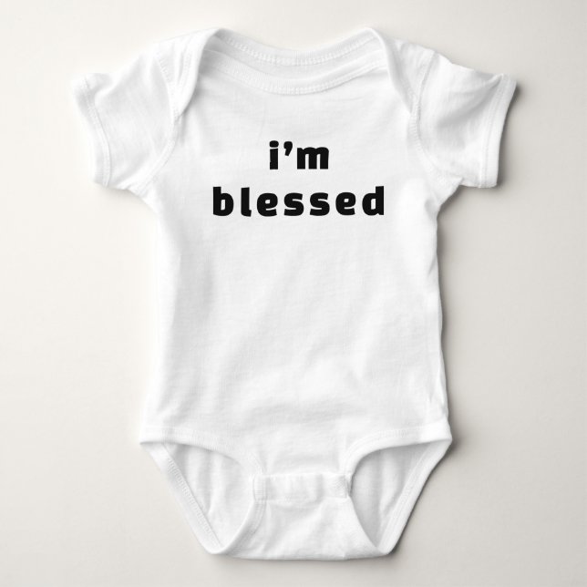 Ich bin gesegnet baby strampler (Vorderseite)
