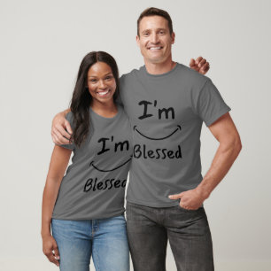 Ich bin gesegnet biblisches Lächeln Unisex T-Shirt