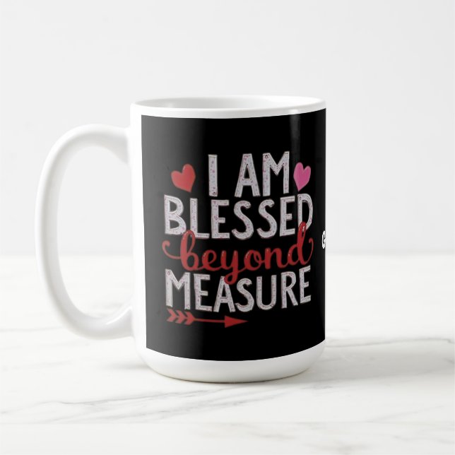 Ich bin gesegnet über die Messung Niedlich & lusti Kaffeetasse (Links)