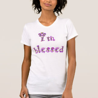 Ich bin gesegneter karierter Entwurf T-Shirt