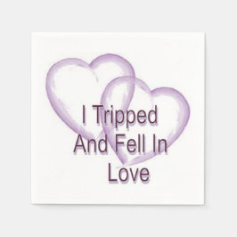 Ich bin gestolpert und gefallen serviette