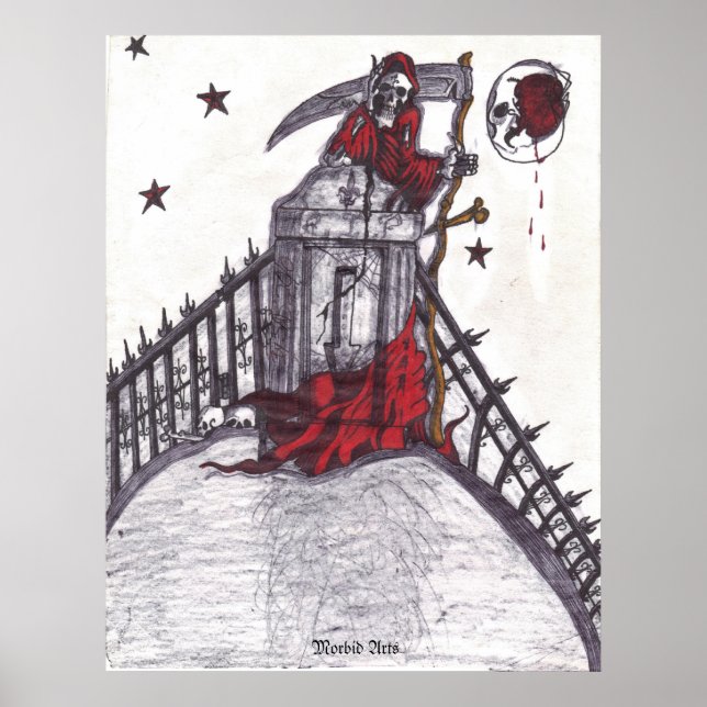 Ich bin Gewartet worden Print Poster (Vorne)