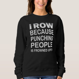 Ich bin gezeichnet, weil das Punching von Leuten a Sweatshirt