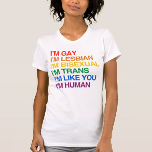 ICH BIN GLBT ICH BIN EIN MENSCH T-Shirt