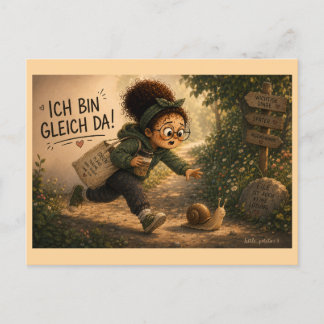 Ich bin gleich da postkarte