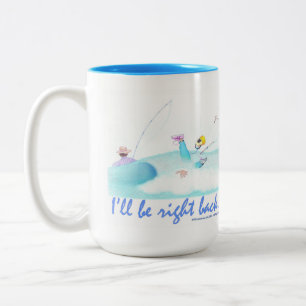 Ich bin gleich wieder da  zweifarbige tasse