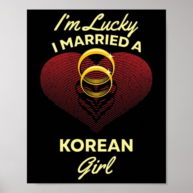 Ich bin glücklich, dass ich ein koreanisches Mädch Poster (Vorne)