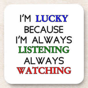 Ich bin glücklich getränkeuntersetzer