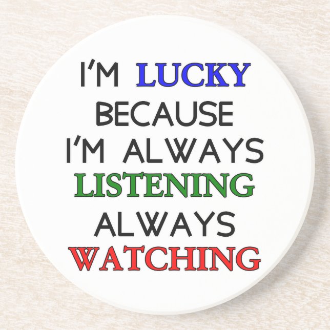 Ich bin glücklich getränkeuntersetzer (Vorne)