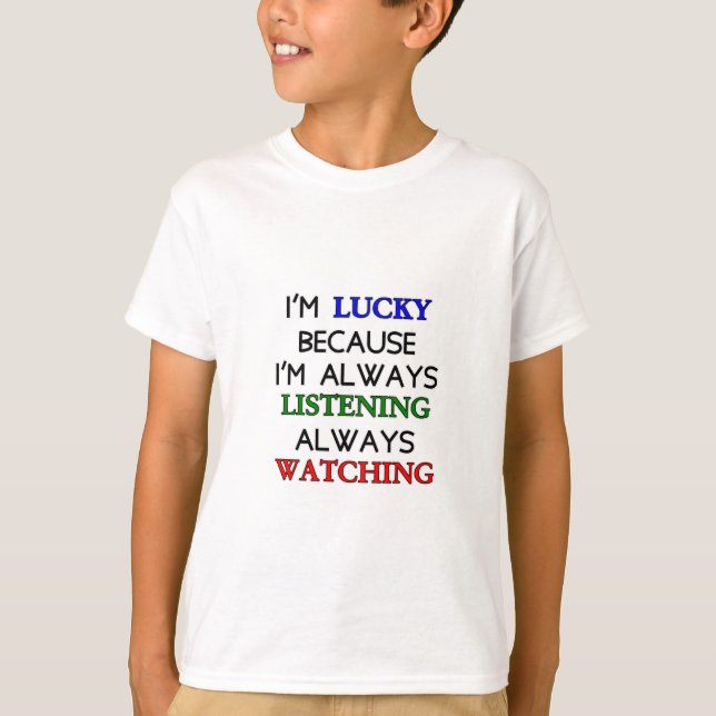 Ich bin glücklich T-Shirt (Vorderseite)