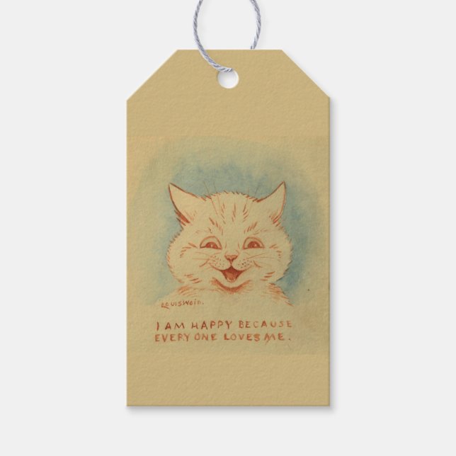 Ich bin glücklich, weil alle mich Liebe (Louis Wai Geschenkanhänger (Vorderseite)