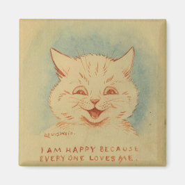 Ich bin glücklich, weil alle mich Lieben (Ingwerka Magnet