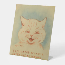 Ich bin glücklich, weil alle mich Lieben (Niedlich Sockelschild