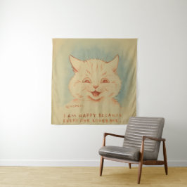 Ich bin glücklich, weil alle mich Lieben (Niedlich Wandteppich