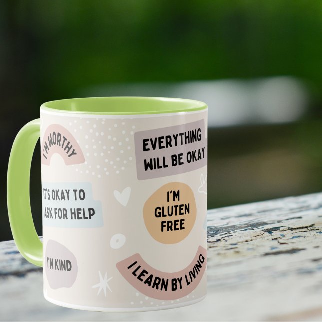 Ich bin glutenfreier Creme-Gelber Blütenstaub Mode Tasse (Von Creator hochgeladen)