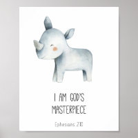 Ich bin Gods Masterpiece Bible Verse Kids Decke