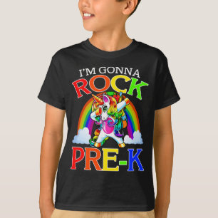 Ich bin Gonna Rock Pre-K Unicorn Rainbow T-Shirt
