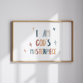 Ich bin Gottes Meisterwerk-Druck Poster