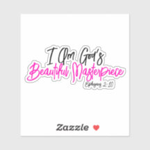 Ich bin Gottes schönes Meisterwerk Pink Christlich