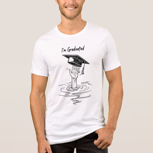 Ich bin graduiert Tri-Blend shirt (Vorderseite)