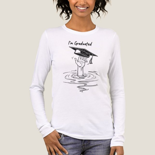 Ich bin graduiert Tri-Blend shirt (Vorderseite)