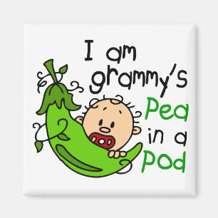 Ich bin Grammy's Pea in einem Pod Magnet