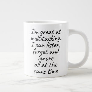 Ich bin großartig im Multitasking Jumbo-Tasse