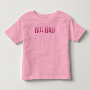 Ich bin großer Bruder süße rosa liebende Kinder Kleinkind T-shirt