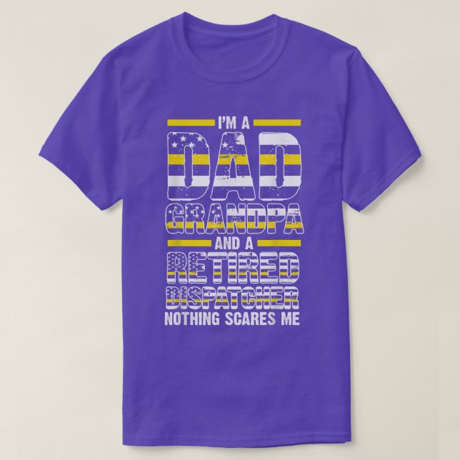 Ich bin Großvater Dispatcher 911 Dispatcher Gran T-Shirt (Design vorne)