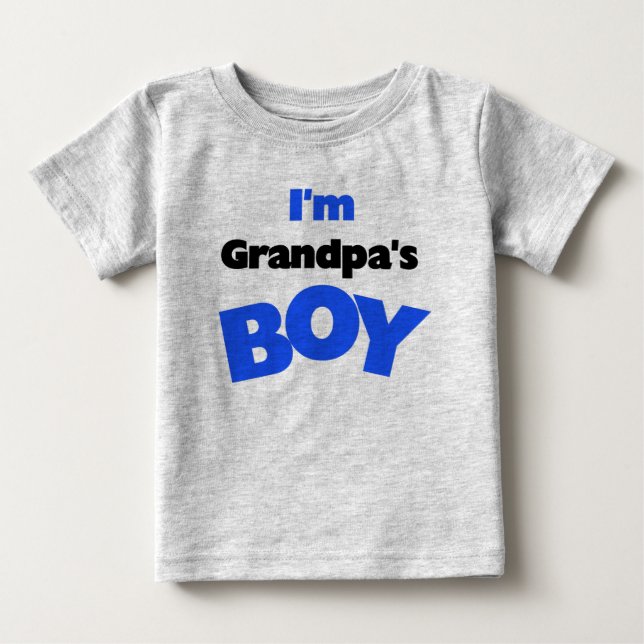 Ich bin Großvaters Junge Baby T-shirt (Vorderseite)