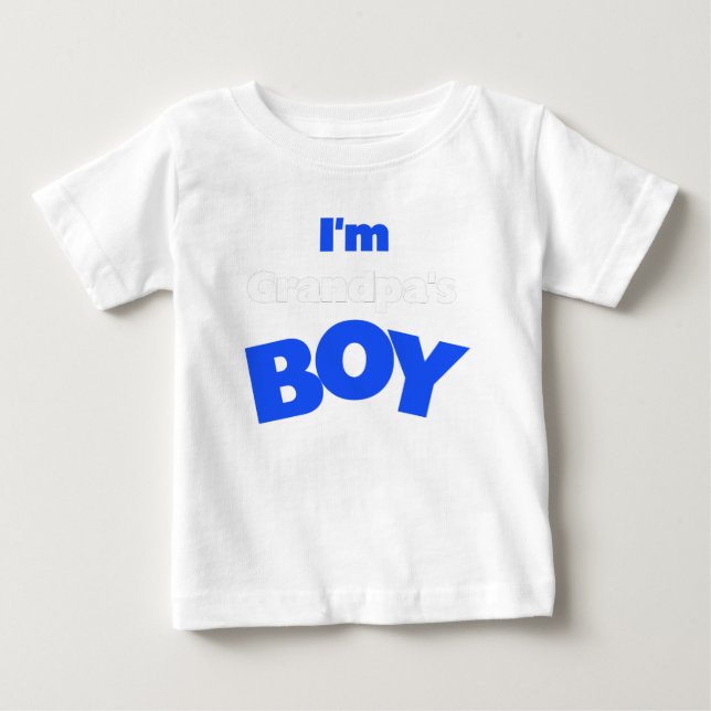 Ich bin Großvaters Junge Baby T-shirt (Vorderseite)