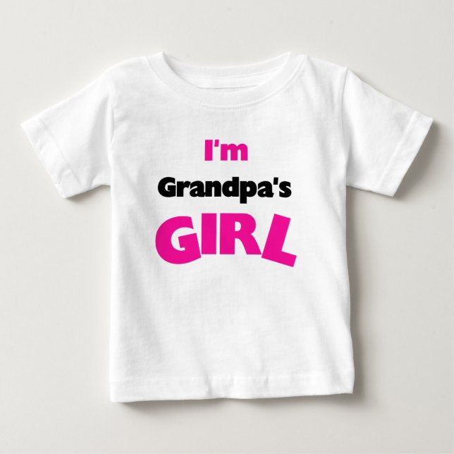 Ich bin Großvaters Mädchen Baby T-shirt (Vorderseite)