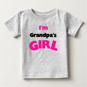 Ich bin Großvaters Mädchen Baby T-shirt