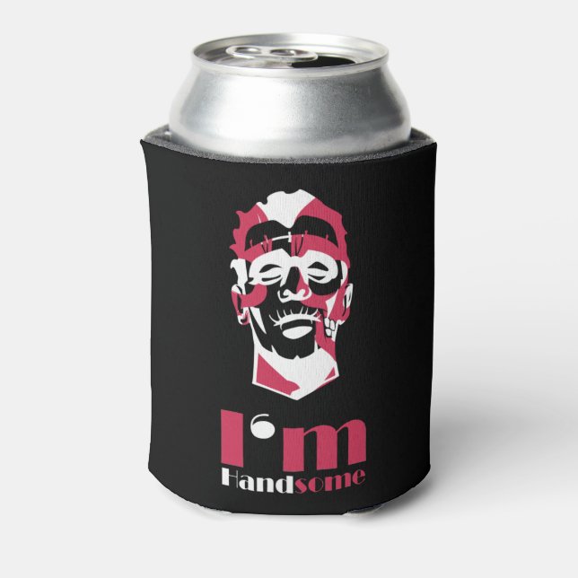 Ich bin gut aussehend abstrakten Fall-Mate iPhone  Dosenkühler (Kanne Rückseite)