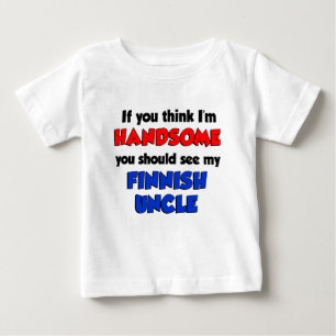 Ich bin gut aussehender finnischer Onkel Baby T-shirt