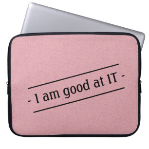 Ich bin gut darin auf jeder Farbe Laptopschutzhülle