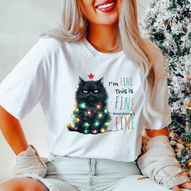 Ich bin gut" Funny Cat Weihnachten T - Shirt (Von Creator hochgeladen)