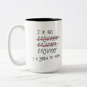 Ich bin gut in Mathe Zweifarbige Tasse