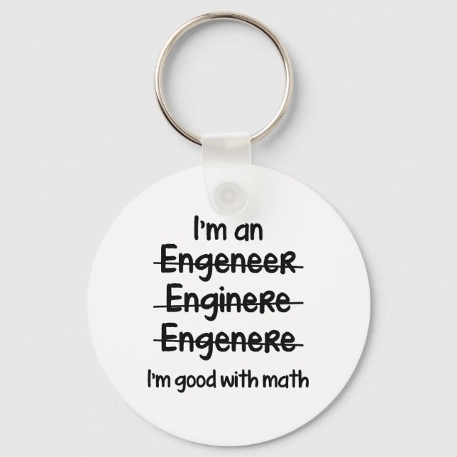 Ich bin gut mit Mathe Schlüsselanhänger (Vorderseite)