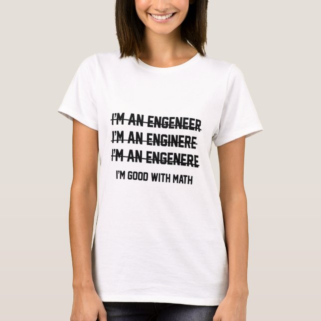 Ich bin gut mit Mathe T-Shirt (Vorderseite)