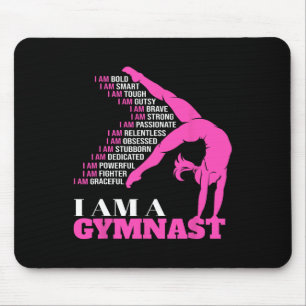 Ich bin Gymnastikgymnastikerin und Gymnastikerin Mousepad