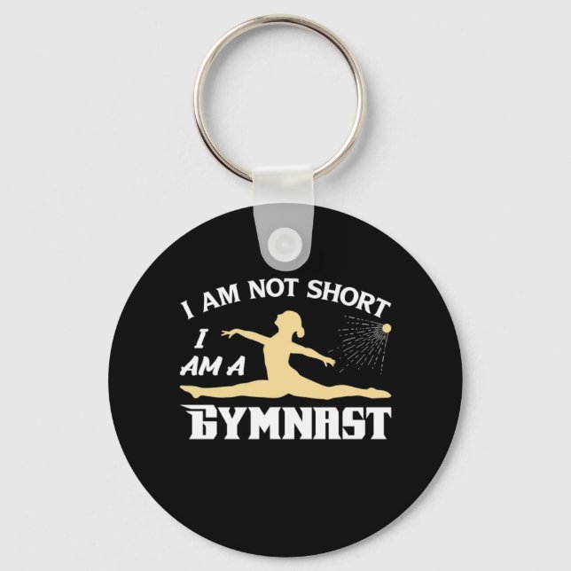 Ich bin Gymnastin Schlüsselanhänger (Vorderseite)
